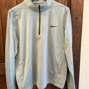 Men's Nike Golf Tour performance Dri-fit 1/2 Zip pullover Gray Size Large